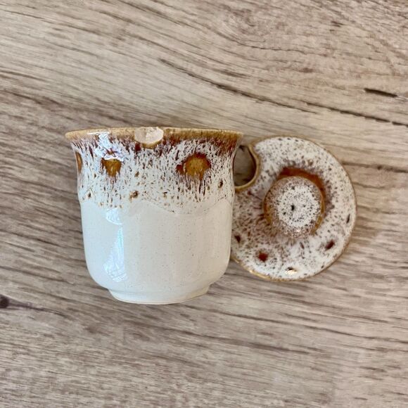 Fosters Pottery Honeycomb Cruet Set 1970's Made in England Vintage Retro - Picture 13 of 13